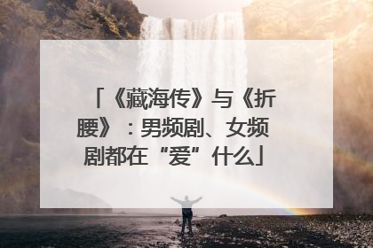 《藏海传》与《折腰》：男频剧、女频剧都在“爱”什么