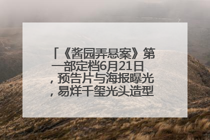 《酱园弄悬案》第一部定档6月21日，预告片与海报曝光，易烊千玺光头造型饰演“周瞎子”
