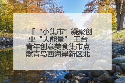 “小集市”凝聚创业“大能量” 王台青年创意美食集市点燃青岛西海岸新区北部新城夜经济