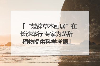 “楚辞草木画展”在长沙举行 专家为楚辞植物提供科学考据