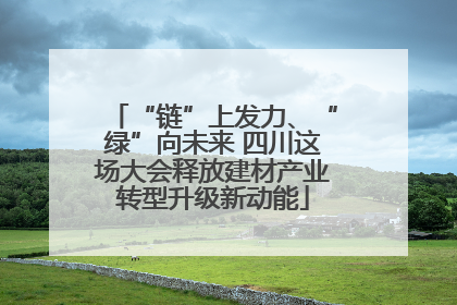 “链”上发力、“绿”向未来 四川这场大会释放建材产业转型升级新动能