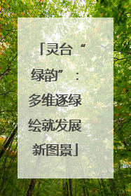 灵台“绿韵”：多维逐绿绘就发展新图景