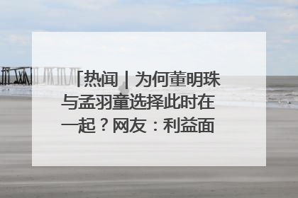 热闻｜为何董明珠与孟羽童选择此时在一起？网友：利益面前啥都能和解