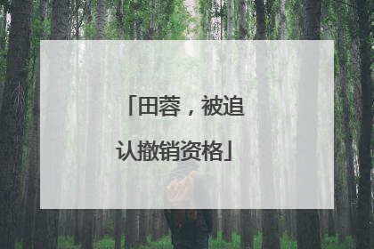 田蓉，被追认撤销资格