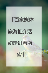 百家媒体旅游推介活动走进海南省