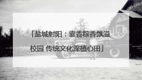 盐城射阳：囊香粽香飘溢校园 传统文化深植心田