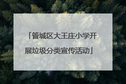 管城区大王庄小学开展垃圾分类宣传活动