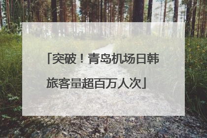 突破！青岛机场日韩旅客量超百万人次