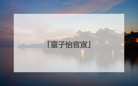 章子怡官宣