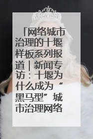 网络城市治理的十堰样板系列报道｜新闻专访：十堰为什么成为“黑马型”城市治理网络维度典型