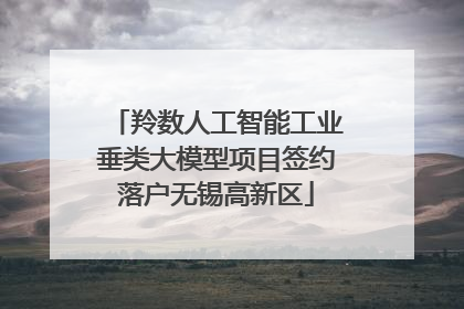 羚数人工智能工业垂类大模型项目签约落户无锡高新区