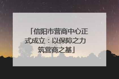 信阳市营商中心正式成立：以保障之力 筑营商之基