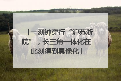 一刻钟穿行“沪苏浙皖”，长三角一体化在此刻得到具像化