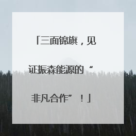 三面锦旗，见证振森能源的“非凡合作”！
