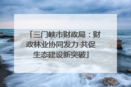 三门峡市财政局：财政林业协同发力 共促生态建设新突破