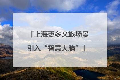 上海更多文旅场景引入“智慧大脑”