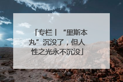 专栏丨“里斯本丸”沉没了，但人性之光永不沉没
