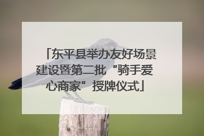 东平县举办友好场景建设暨第二批“骑手爱心商家”授牌仪式