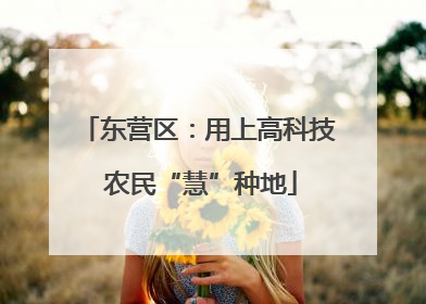 东营区：用上高科技 农民“慧”种地