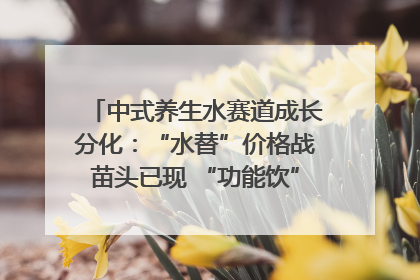 中式养生水赛道成长分化：“水替”价格战苗头已现 “功能饮”价高市场难打开｜中药大健康赛道迭变