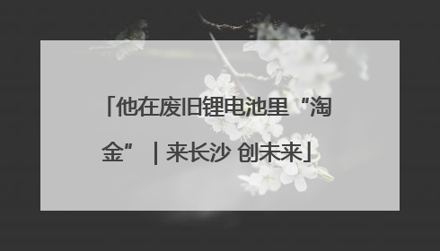 他在废旧锂电池里“淘金”｜来长沙 创未来