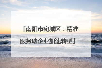 南阳市宛城区：精准服务助企业加速转型