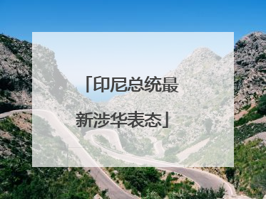 印尼总统最新涉华表态