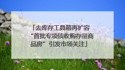 去库存工具箱再扩容 “首批专项债收购存量商品房”引发市场关注
