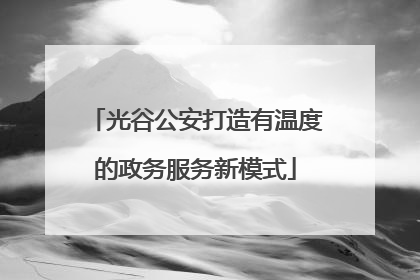光谷公安打造有温度的政务服务新模式