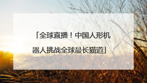 全球直播！中国人形机器人挑战全球最长猫道