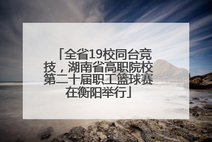 全省19校同台竞技，湖南省高职院校第二十届职工篮球赛在衡阳举行
