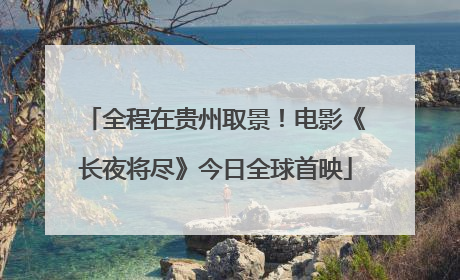 全程在贵州取景！电影《长夜将尽》今日全球首映