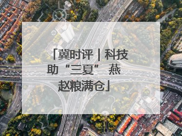 冀时评｜科技助“三夏” 燕赵粮满仓