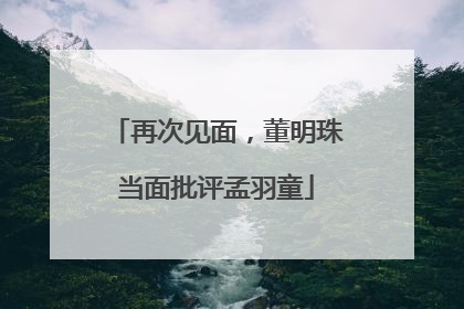 再次见面，董明珠当面批评孟羽童