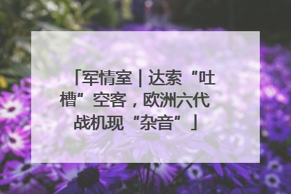 军情室｜达索“吐槽”空客，欧洲六代战机现“杂音”
