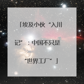埃及小伙“入川记”：中国不只是“世界工厂”