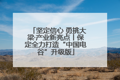 坚定信心 勇挑大梁·产业新亮点丨保定全力打造“中国电谷”升级版