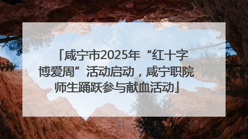 咸宁市2025年“红十字博爱周”活动启动，咸宁职院师生踊跃参与献血活动