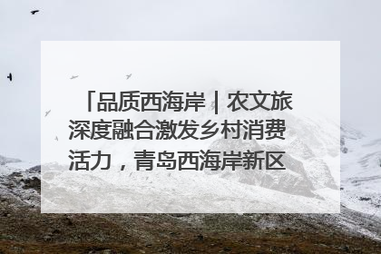 品质西海岸｜农文旅深度融合激发乡村消费活力，青岛西海岸新区的乡村振兴实践