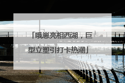 哦崽亮相西湖，巨型立塑引打卡热潮