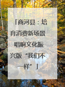 商河县：培育消费新场景 唱响文化振兴版“我们不一样”