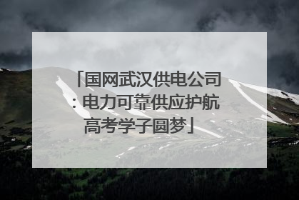 国网武汉供电公司：电力可靠供应护航高考学子圆梦