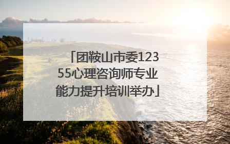 团鞍山市委12355心理咨询师专业能力提升培训举办
