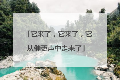 它来了，它来了，它从催更声中走来了
