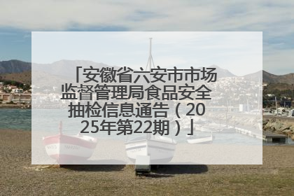 安徽省六安市市场监督管理局食品安全抽检信息通告（2025年第22期）