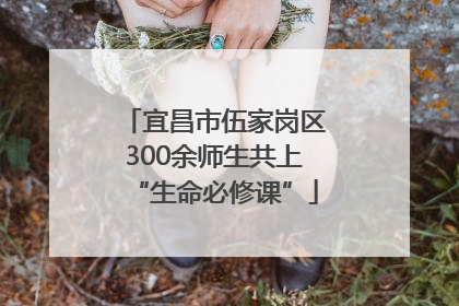 宜昌市伍家岗区300余师生共上“生命必修课”