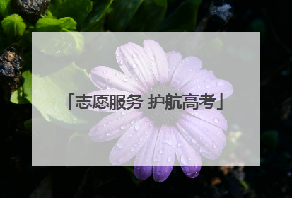 志愿服务 护航高考