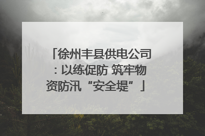 徐州丰县供电公司：以练促防 筑牢物资防汛“安全堤”