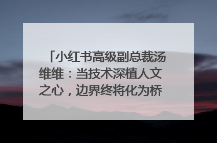 小红书高级副总裁汤维维：当技术深植人文之心，边界终将化为桥梁｜聚焦2025文化强国建设高峰论坛