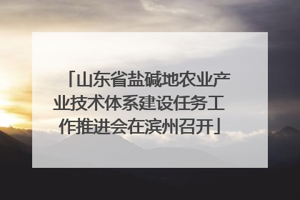 山东省盐碱地农业产业技术体系建设任务工作推进会在滨州召开